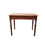 VICTORIAN MAHOGANY RECTANGULAR CHAMBER TABLE