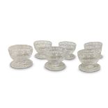 SET OF SIX WATERFORD CRYSTAL DESSERT BOWLS