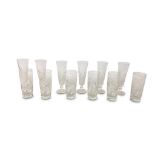 SET OF SIX CRYSTAL CHAMPAGNE FLUTES