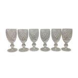 SET OF SIX WATERFORD CRYSTAL LIQUEUR GLASSES