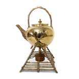 PLATED KETTLE ON STAND