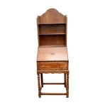 ARTS AND CRAFTS OAK BUREAU BOOKCASE