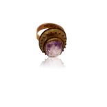 VICTORIAN 9CT GOLD AND AMETHYST RING
