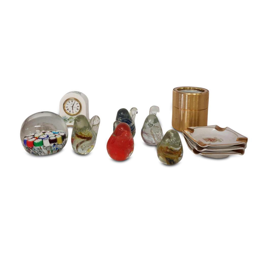 COLLECTION OF PAPERWEIGHTS AND OTHER ITEMS