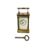 BRASS CARRIAGE CLOCK