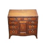 GEORGE III MAHOGANY WRITING BUREAU