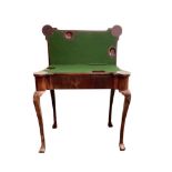 GEORGE III MAHOGANY CARD TABLE