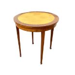 EDWARDIAN MAHOGANY INLAID OCCASIONAL TABLE