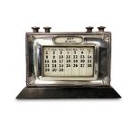 EARLY 20TH CENTURY SILVER DESK CALENDAR