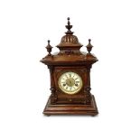 CARVED 19TH CENTURY MANTLE CLOCK