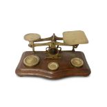 VICTORIAN BRASS POSTAL SCALES