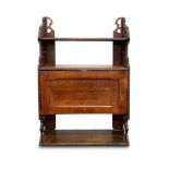 VICTORIAN OAK WALL SHELF