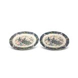 PAIR CHINA MEAT PLATTERS