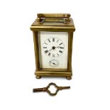 BRASS CARRIAGE CLOCK