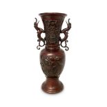 JAPANESE BRONZE VASE