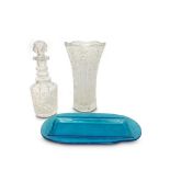 CRYSTAL DECANTER AND OTHER GLASS