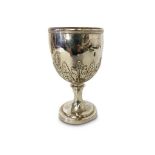 LARGE ENGLISH SILVER GOBLET LONDON