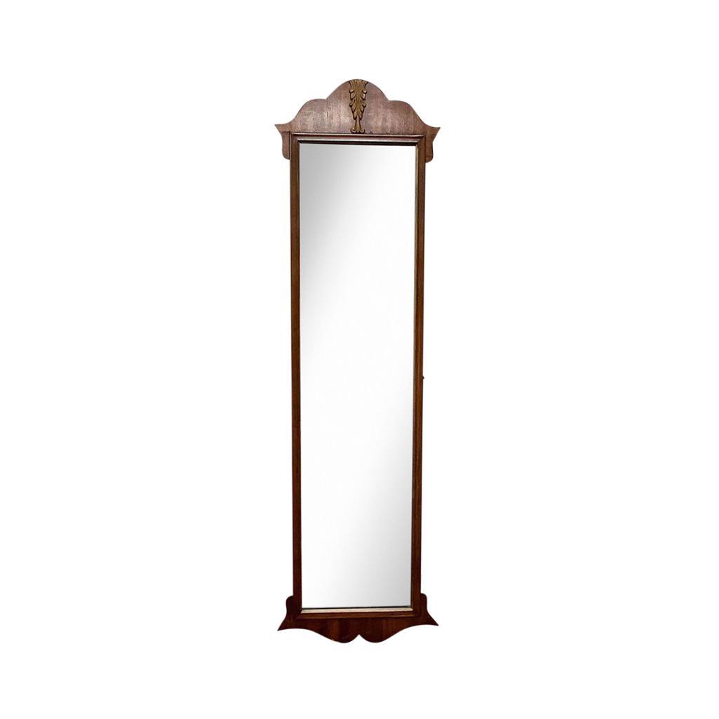 MAHOGANY FRAMED WALL MIRROR