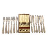 SET OF PLATED FISH CUTLERY