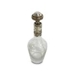 SILVER MOUNTED OIL BOTTLE