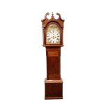 EARLY VICTORIAN MAHOGANY CASED GRANDFATHER CLOCK