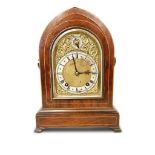 19TH CENTURY MAHOGANY MANTLE CLOCK