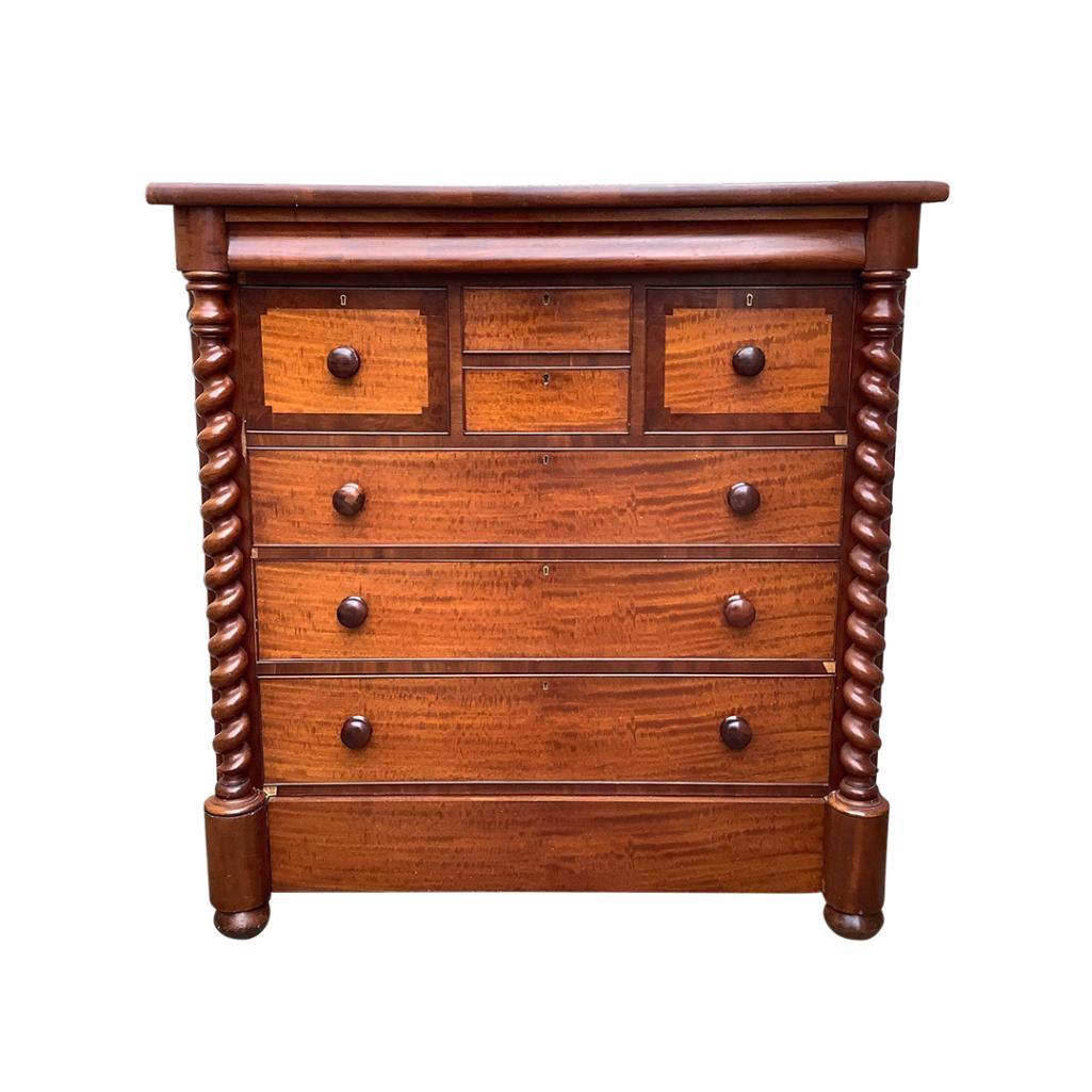 VICTORIAN MAHOGANY SCOTCH CHEST