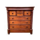 VICTORIAN MAHOGANY SCOTCH CHEST