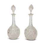 PAIR OF CRYSTAL DECANTERS