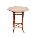 LATE VICTORIAN BAMBOO OCCASIONAL TABLE