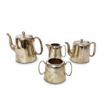 HOTEL WARE PLATED FOUR PIECE TEA AND COFFEE SET