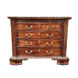 CHIPPENDALE STYLE MAHOGANY CHEST OF DRAWERS