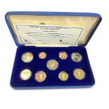 CENTRAL BANK SERIES PROOF EURO COIN SET 2007