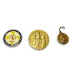 TWO VATICAN MEDALS AND KEY RING