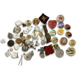 COLLECTION OF WHITE METAL RELIGIOUS MEDALS