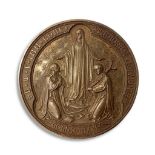 LARGE 19TH CENTURY COPPER RELIGIOUS MEDAL