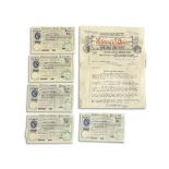 COLLECTION OF ASSORTED CERTIFICATES AND POSTAL ORDERS