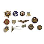 COLLECTION OF ENAMEL BADGES