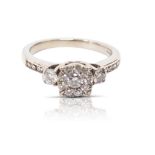 9CT GOLD AND DIAMOND ENGAGEMENT RING