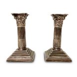 PAIR OF MAPPIN &AMP; WEBB PLATED CANDLESTICKS