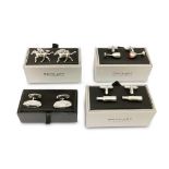 FOUR PAIRS OF CUFFLINKS