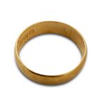 18CT GOLD PLAIN WEDDING BAND