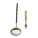 ENGLISH SILVER TODDY LADLE