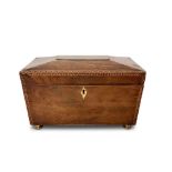 GEORGIAN MAHOGANY TEA CADDY