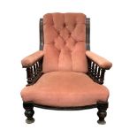 VICTORIAN MAHOGANY ARMCHAIR