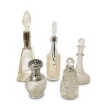 SILVER MOUNTED PERFUME BOTTLE BIRMINGHAM