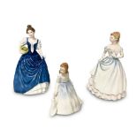 THREE ROYAL DOULTON CHINA FIGURES