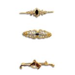 TWO 9CT BROOCHES