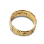 GOLD WIDE WEDDING BAND