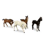 SIX BESWICK CHINA HORSE FIGURES